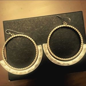 Gold/Silver Hoops